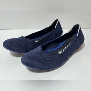 Rothy's The Flat Rounded Toe Navy Blue Ballet Flat Women’s 9 US / 40 EU Dress